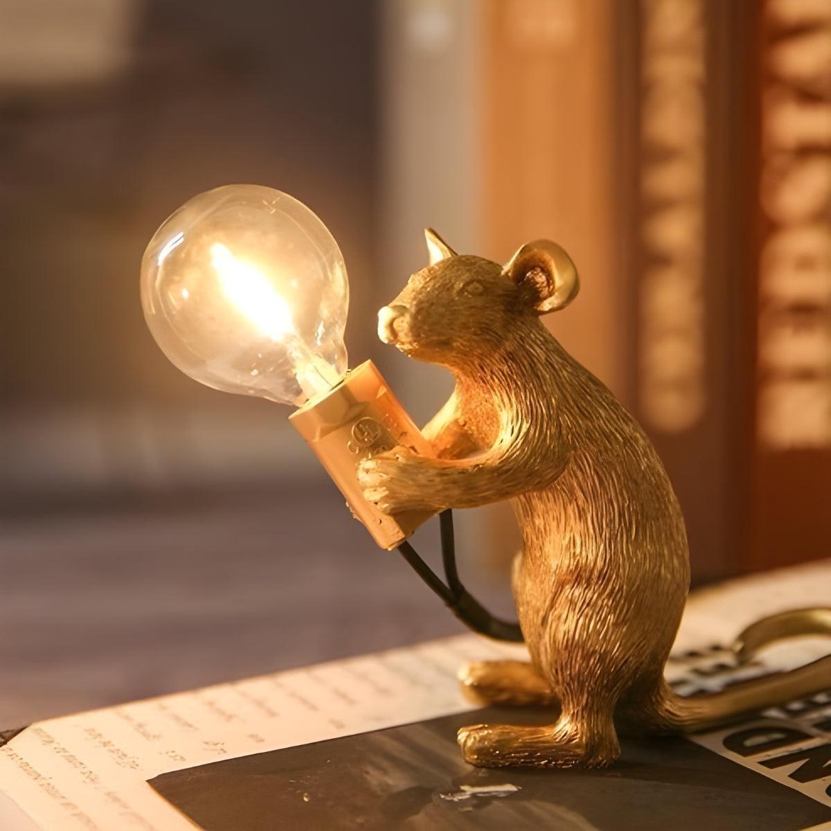 Quirky Mouse Figurine Table Lamp