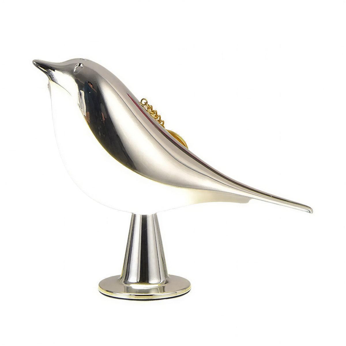 Rechargeable Bird Styled Wooden Table Lamp With Battery Operation And Touch Control