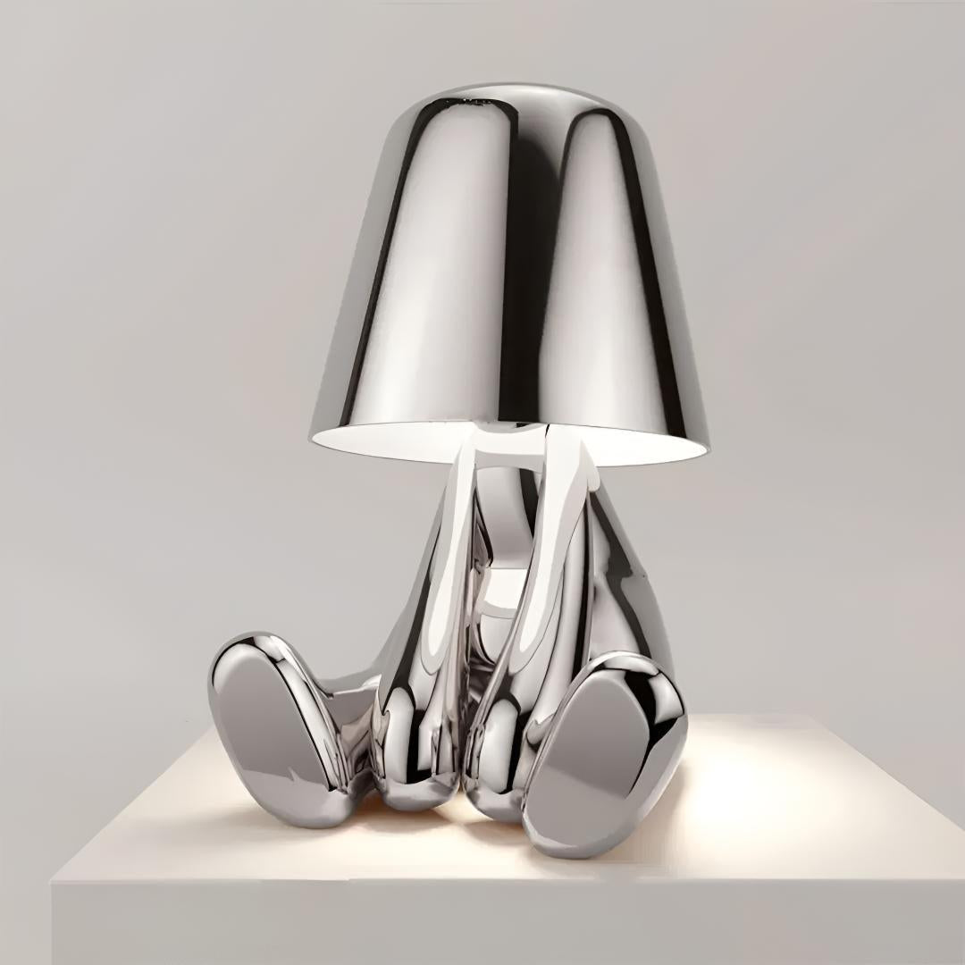 Rechargeable Person LED Table Lamp with Touch Control
