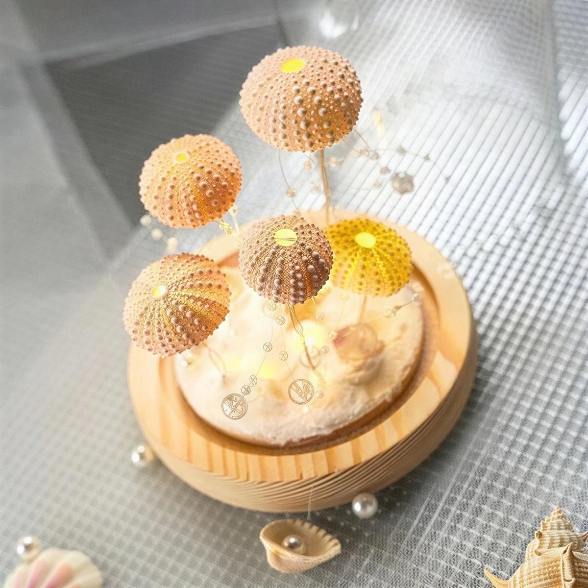 Rechargeable Sea Urchin Table Lamp With Atmospheric Light