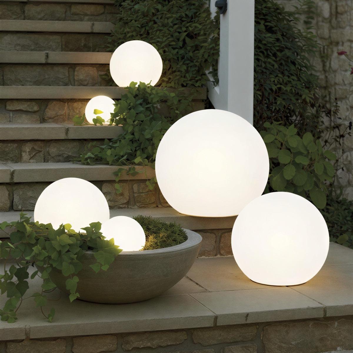 Rechargeable Spherical Outdoor Globe Floor Lamp With Remote Control