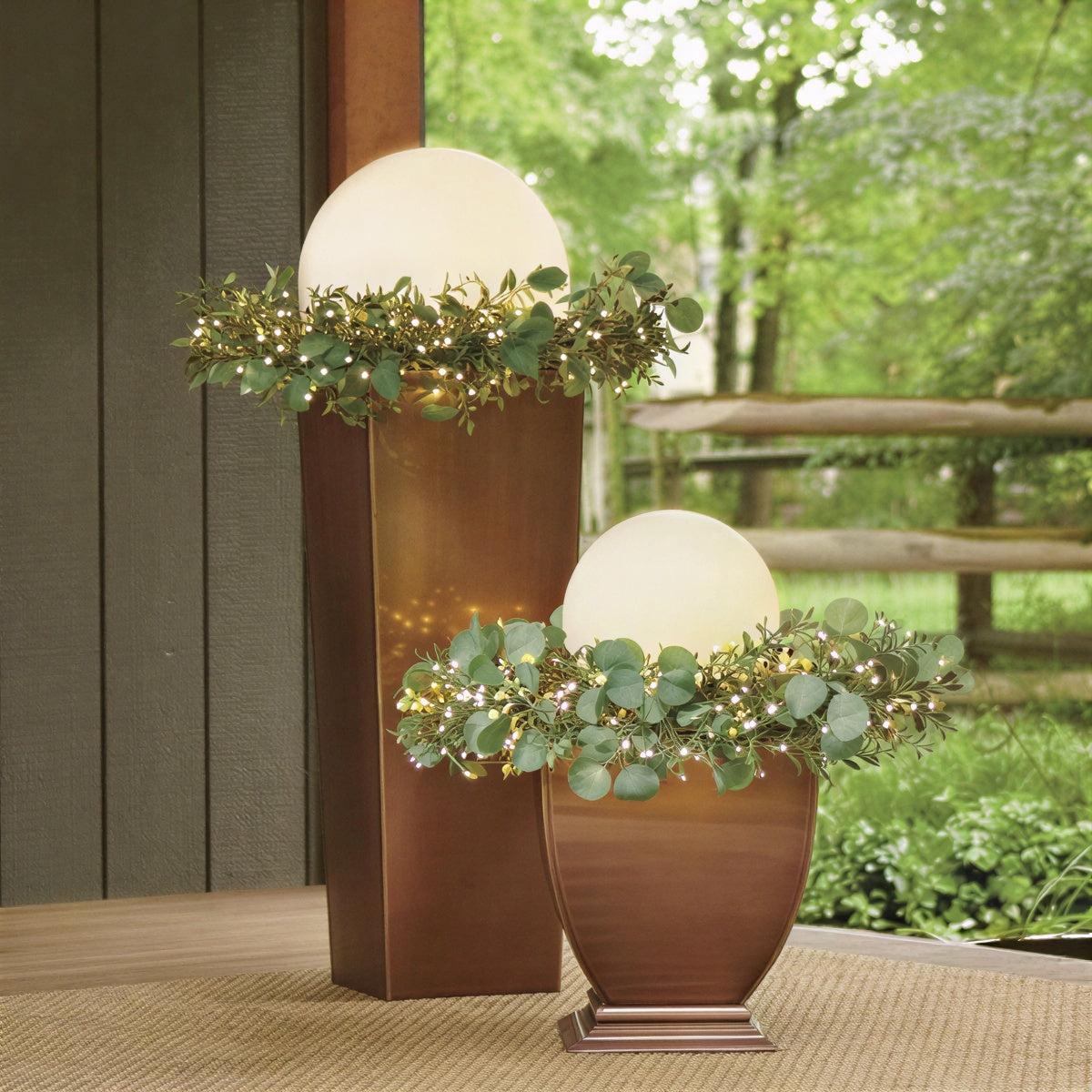 Rechargeable Spherical Outdoor Globe Floor Lamp With Remote Control