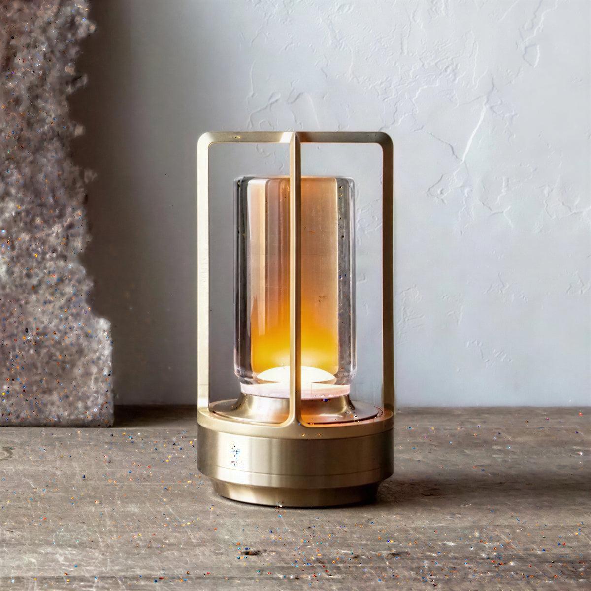 Rechargeable Table Lamp With Cordless Battery Design For Ambient Light