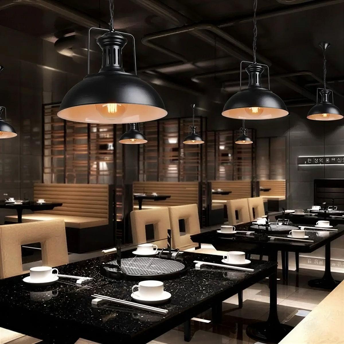 Retro Dining Table Light With Industrial Vintage Pendant Style