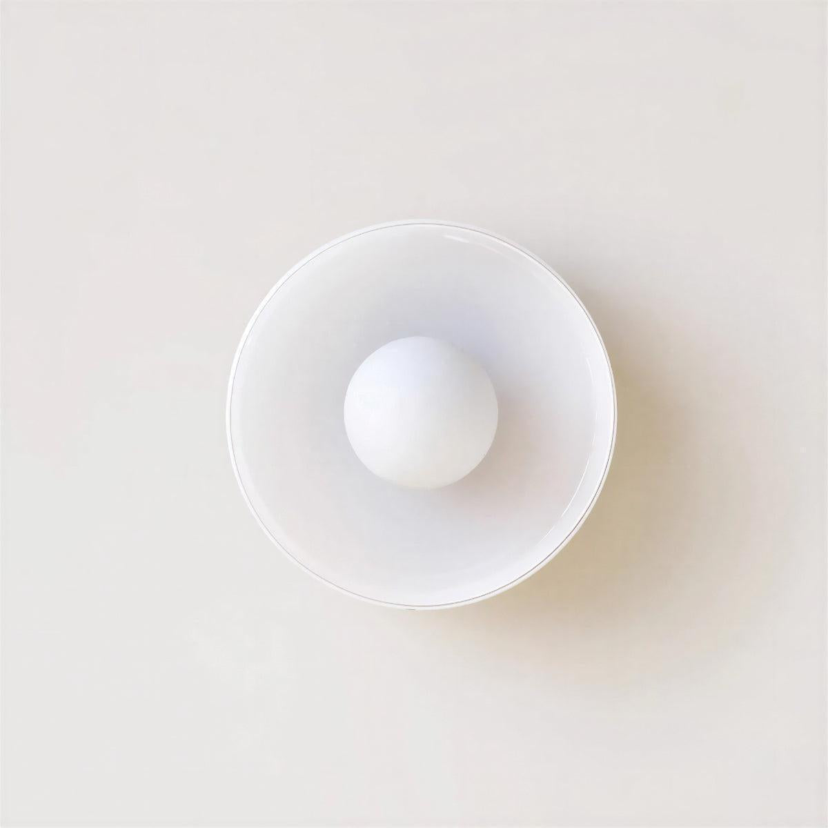 Round Flush Mount Bauhaus Styled Ceiling Light With Ambient Glow
