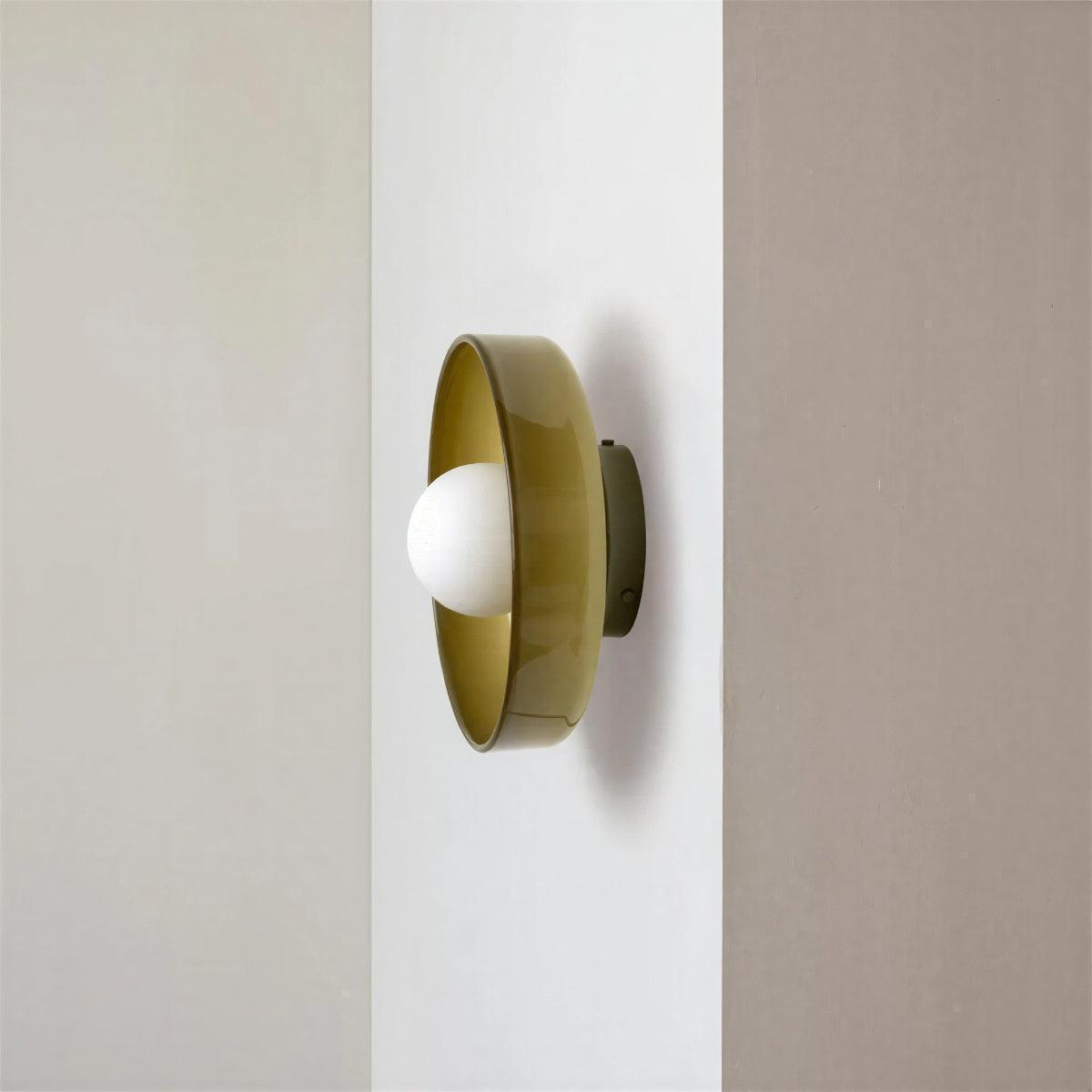 Round Flush Mount Bauhaus Styled Ceiling Light With Ambient Glow