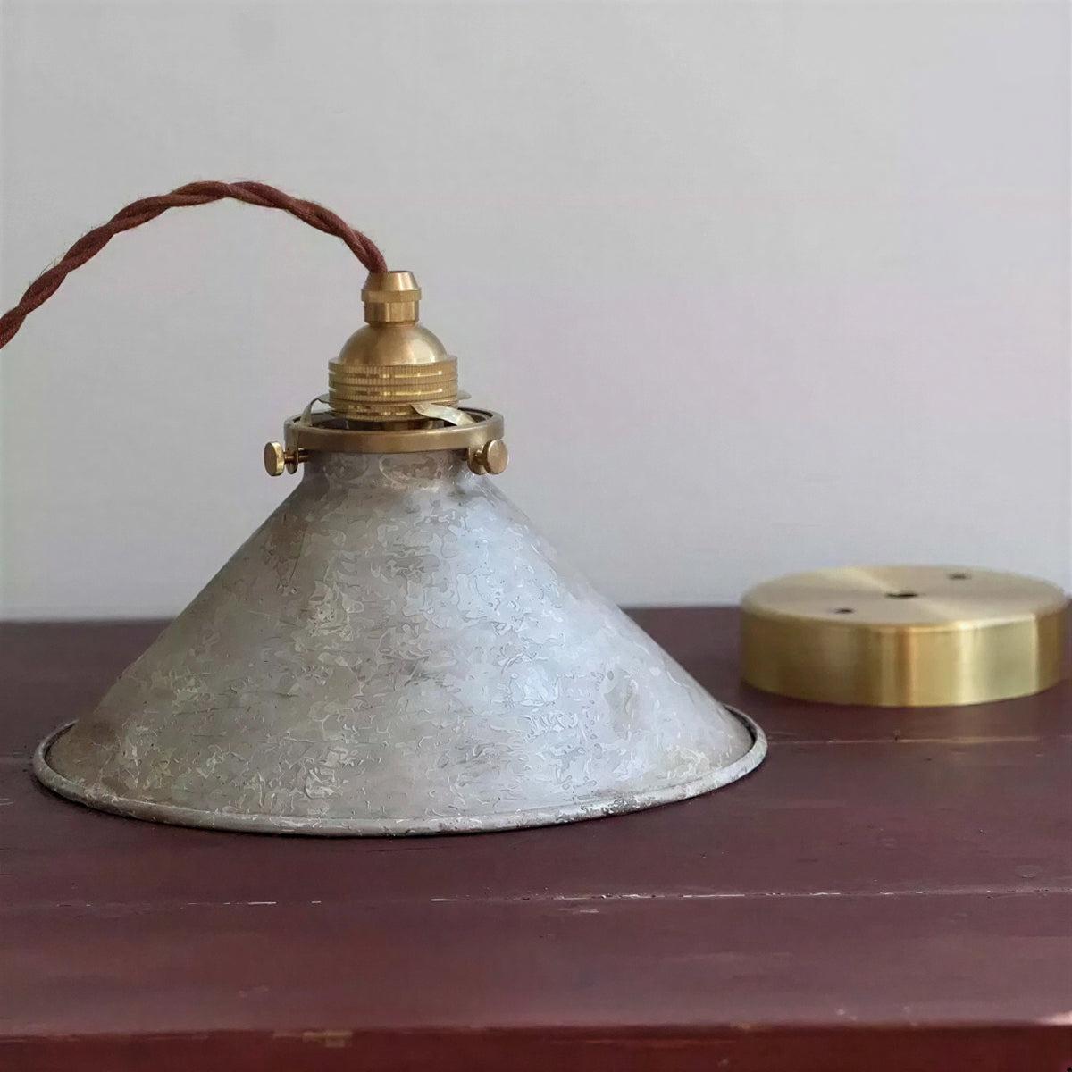 Rustic Cone Hanging Pendant Light For Kitchen Island