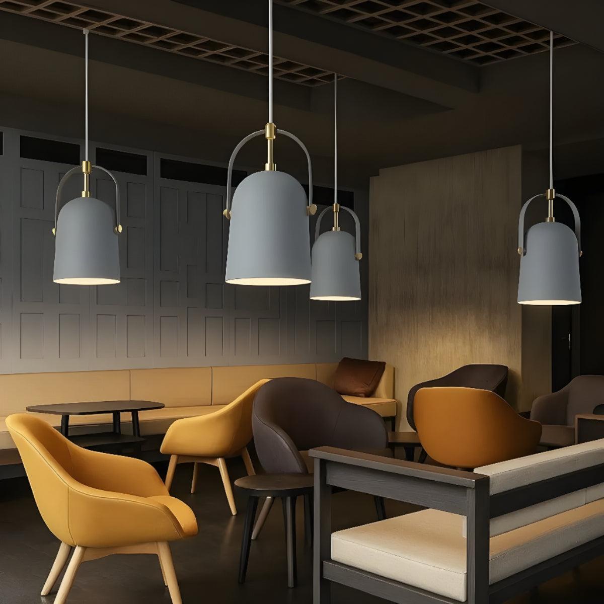Scandinavian Ceiling Pendant Light Fixture With Adjustable Swivel Shade