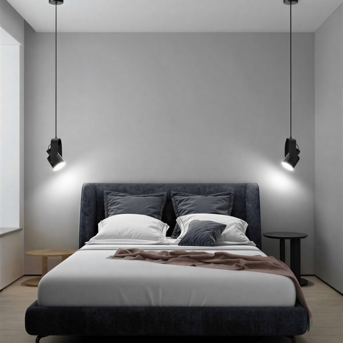 Scandinavian Pendant Ceiling Light With Adjustable Swivel Spotlight