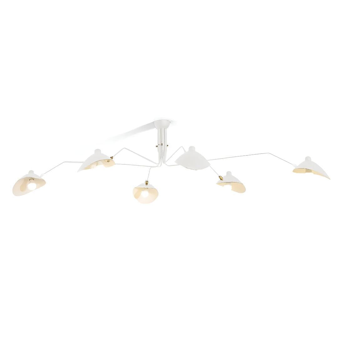 Serge Mouille Modern Ceiling Light With Multi Arm Design