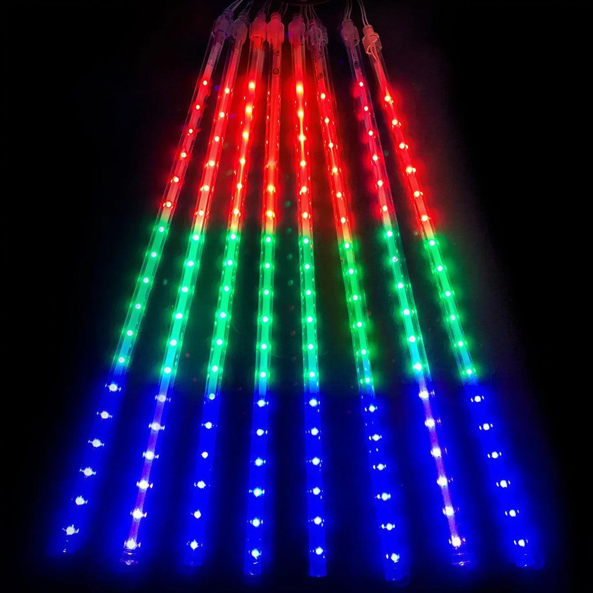 Solar Garden Light With Meteor Shower Design For Outdoor Trees