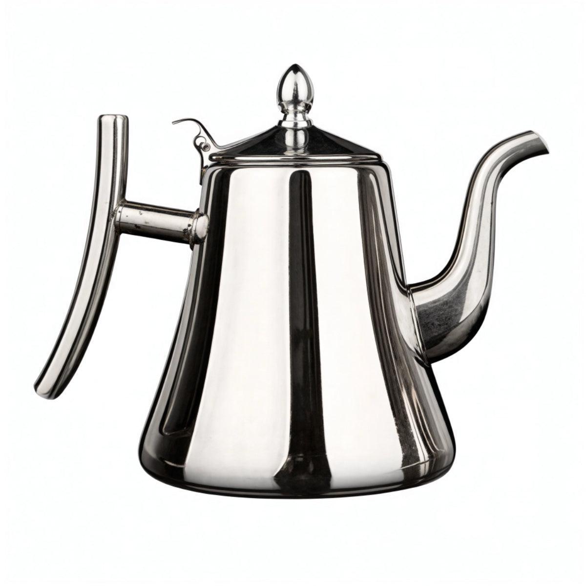 Stovetop Induction Hob Whistling Tea Kettle With Integrated Loose Leaf Tea Strainer