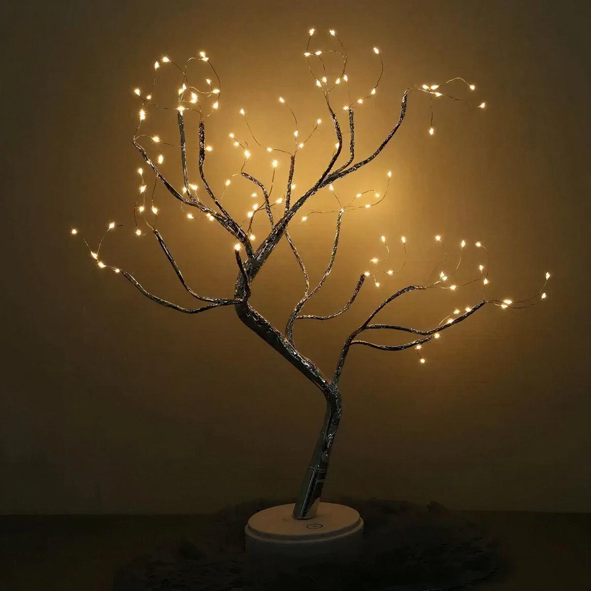Table Lamp With Decorative Bonsai Fairy Tree Light For Ambient Rooms
