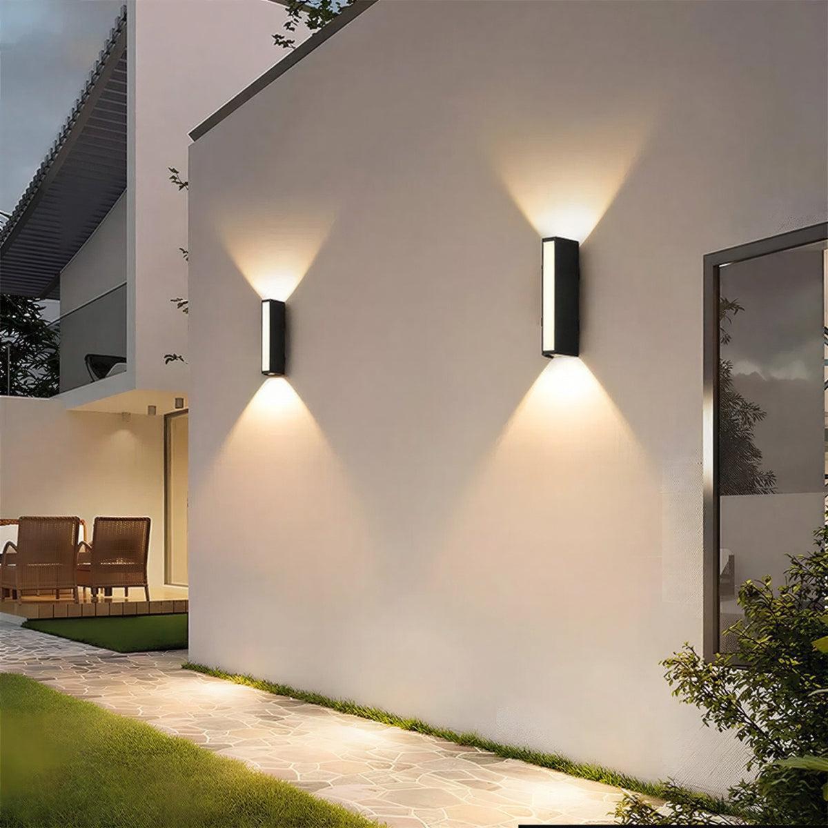 Ultra Bright Up-Down Exterior Wall Light For Outdoor Use