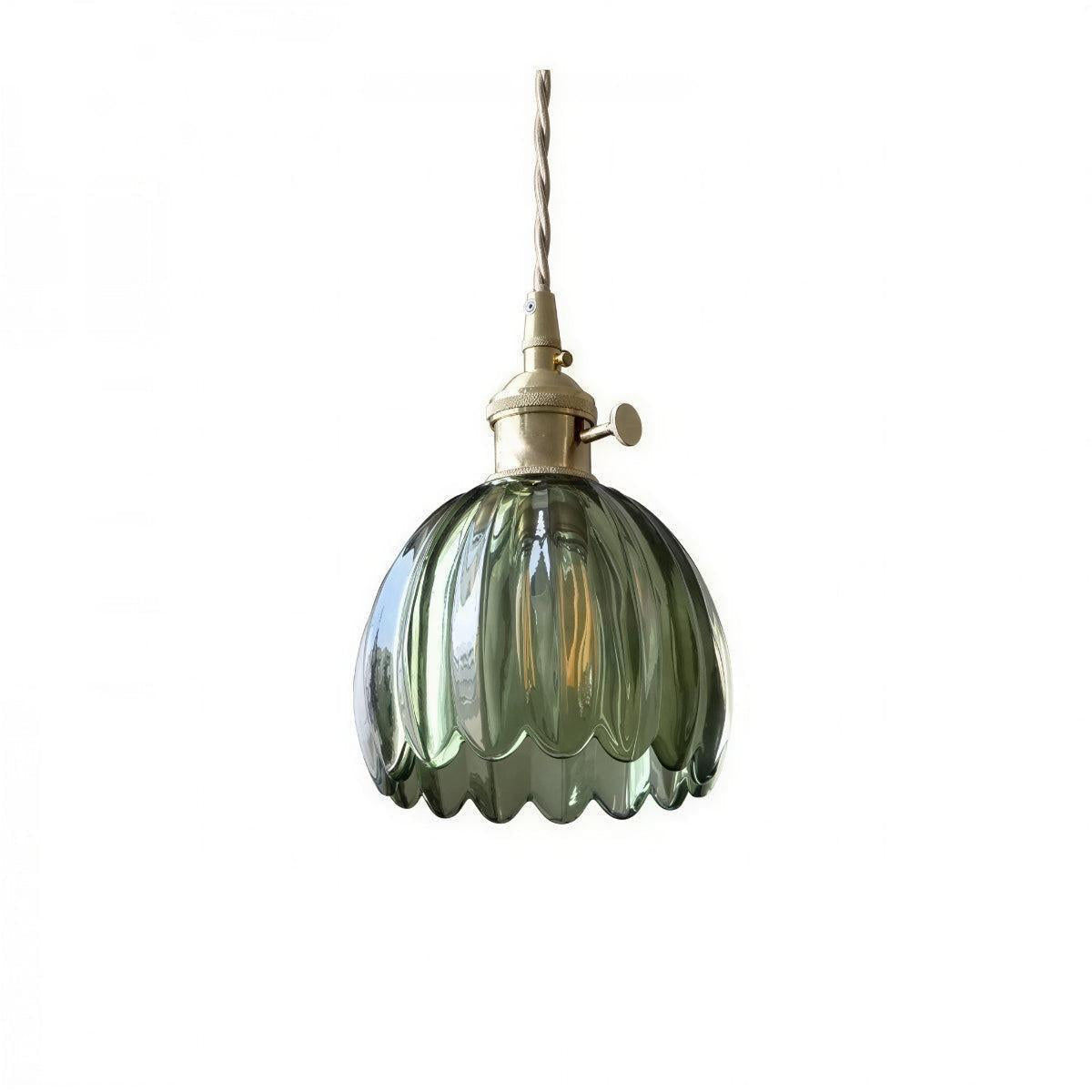 Vintage Flower Styled Pendant Light With Floral Shape Fitting