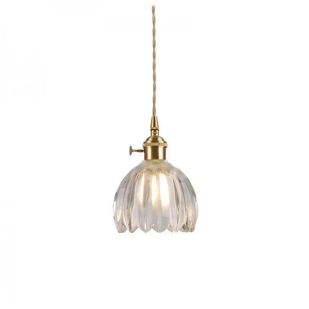 Vintage Flower Styled Pendant Light With Floral Shape Fitting