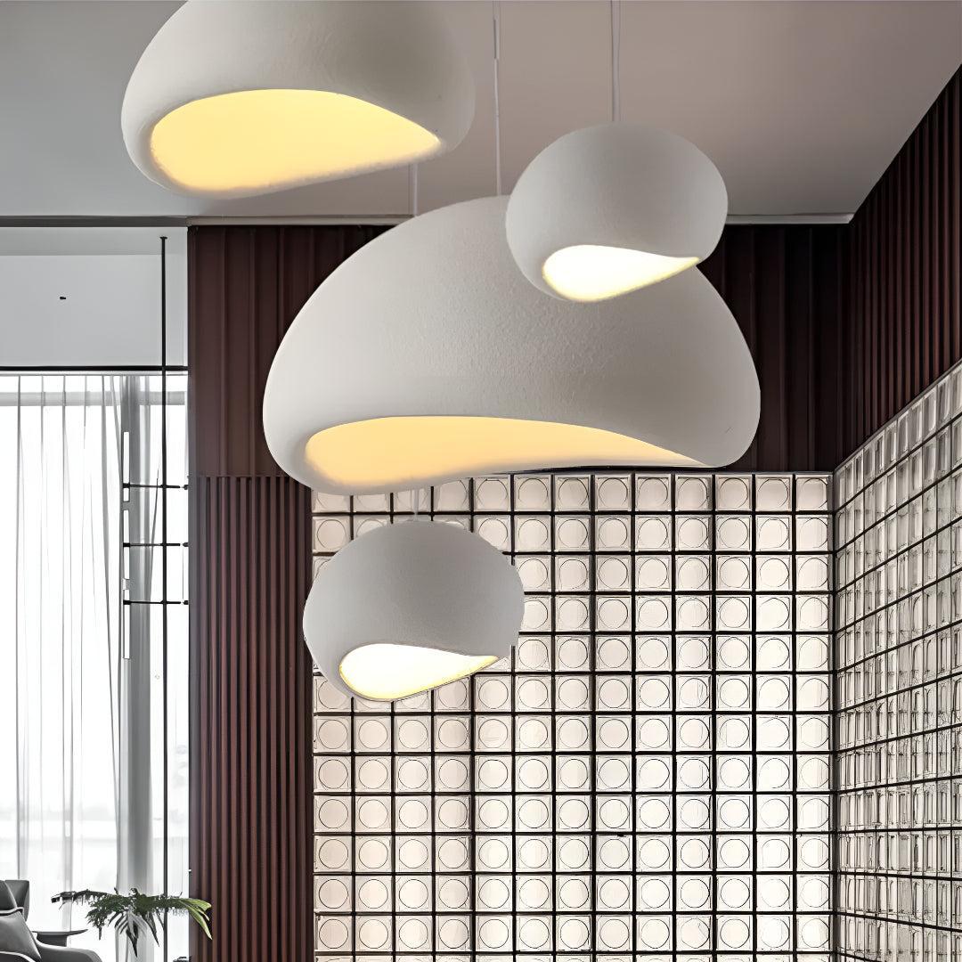 Wabi Sabi Ceiling Pendant Light With Warm Ambient Glow