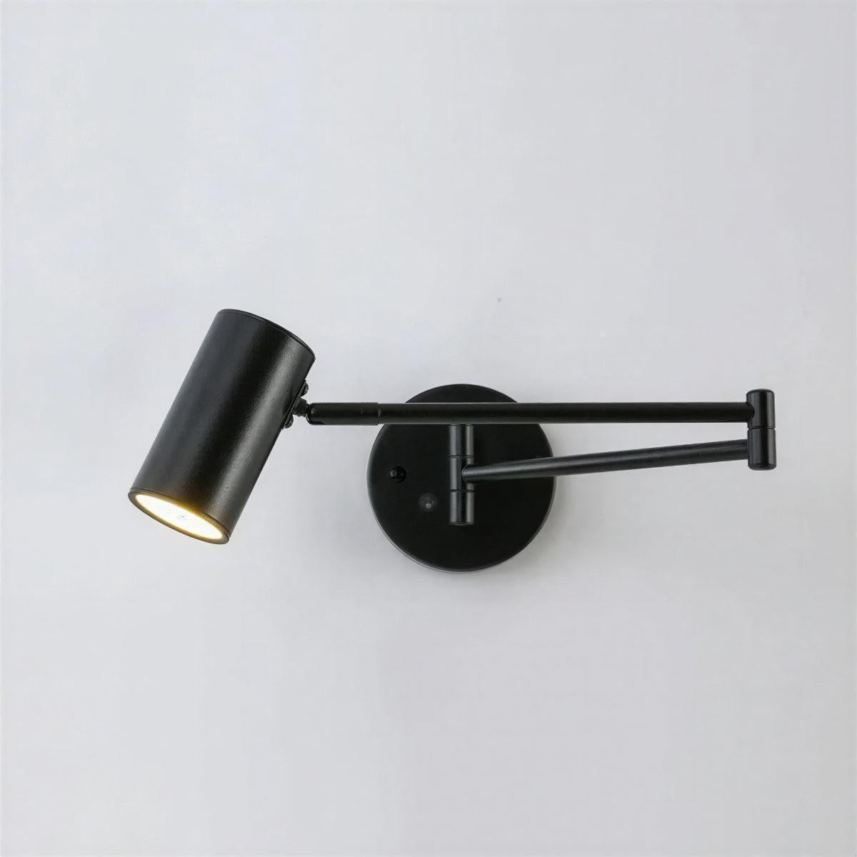 Wall Light With Adjustable Swing Arm Reading Lamp