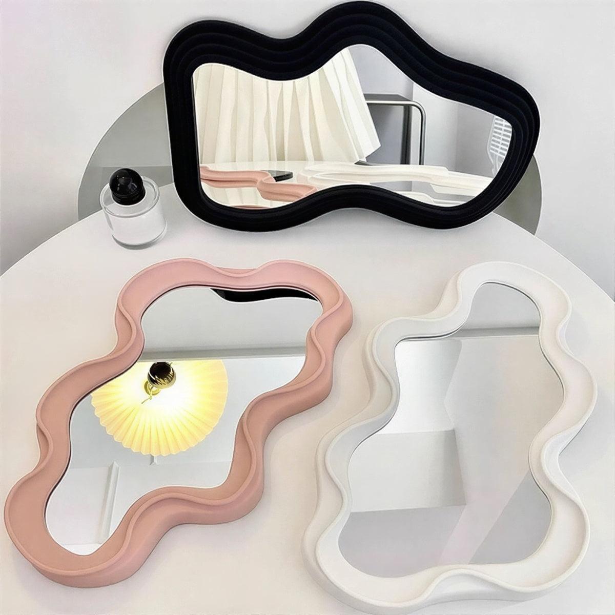 Wall Mirror With Cloud Shape For Decoration