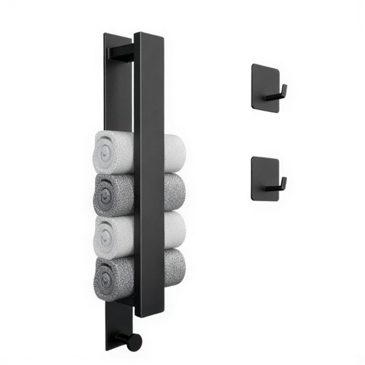 Wall Mounted Bathroom Towel Holder Rail With Self Adhesive Backing