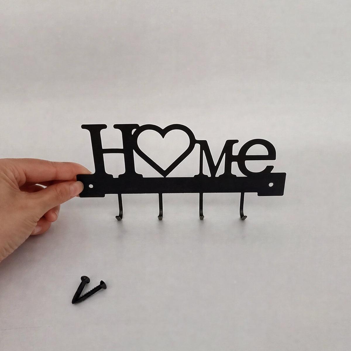 Wall Mounted Key Rack and Key Hanger With Home Heart Design