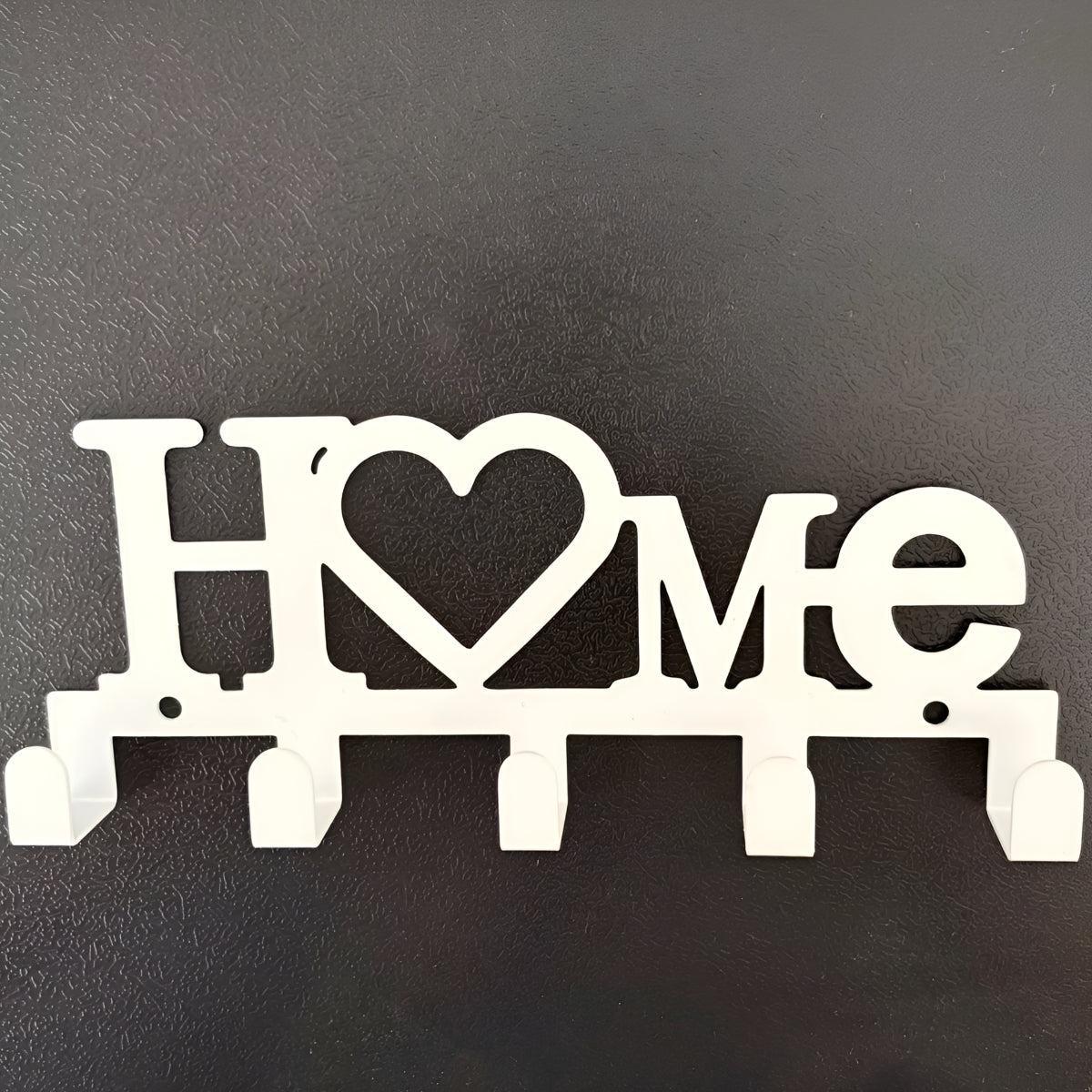 Wall Mounted Key Rack and Key Hanger With Home Heart Design