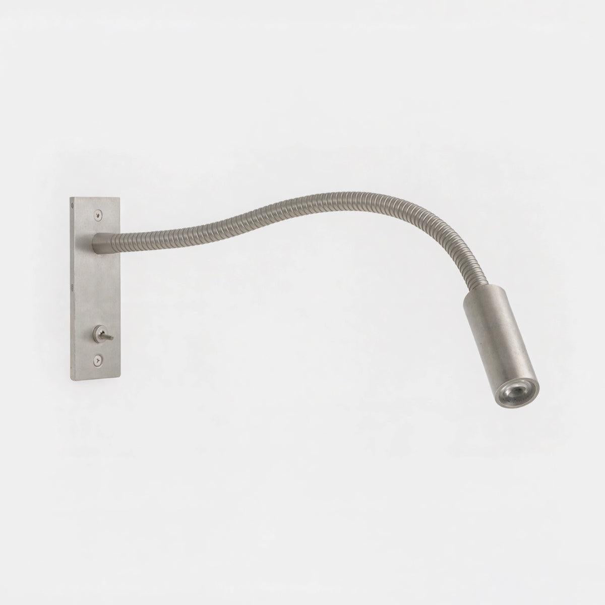 Wall Mounted Reading Light With Integrated USB Charging Port And Flexible Gooseneck