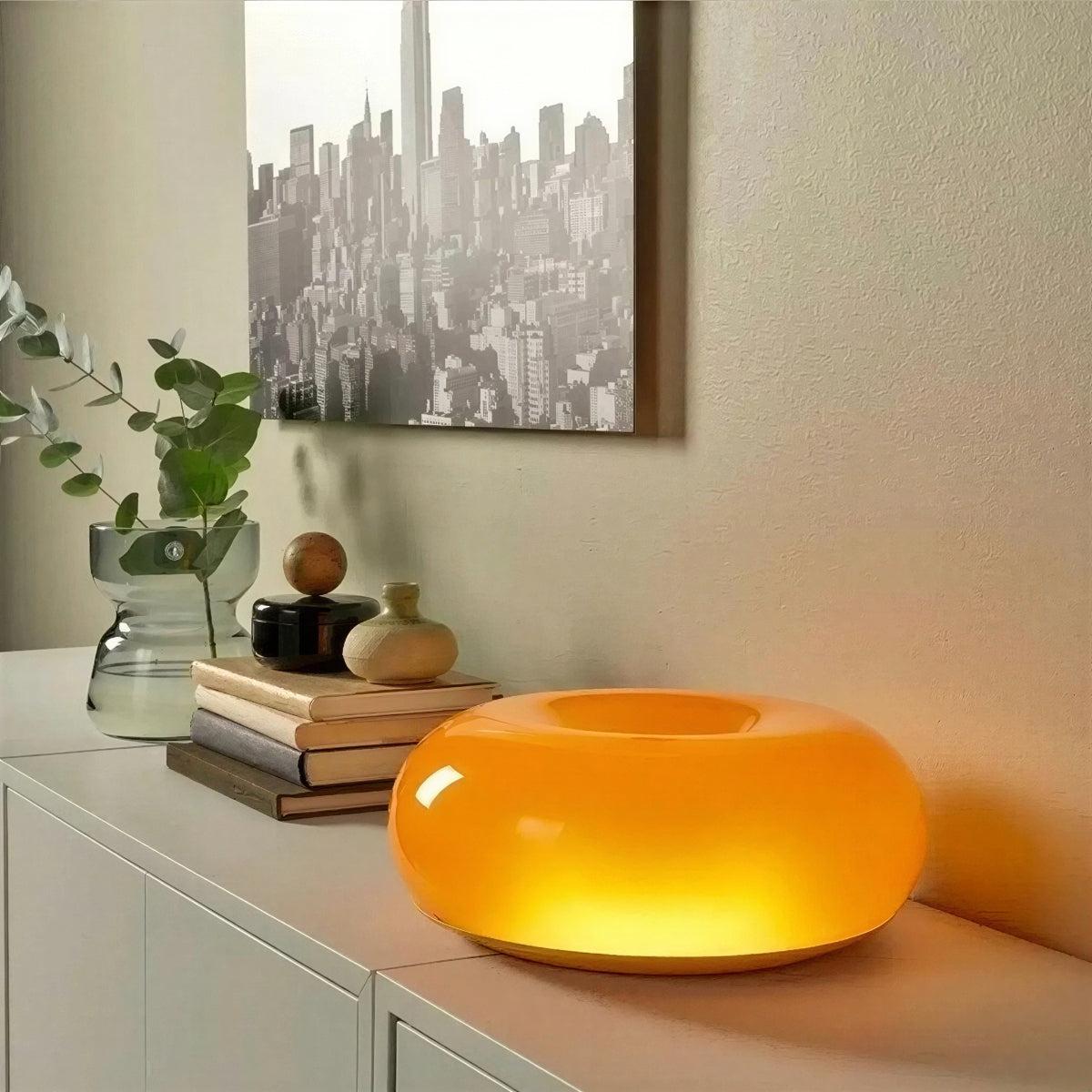 Wall and Table Lamp Light With Bauhaus Styled Dimmable Atmospheric Donut