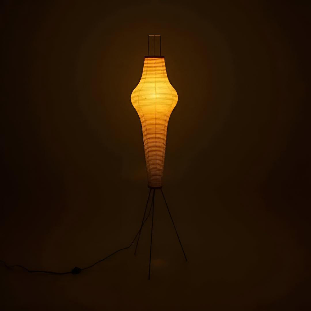Washi Paper Floor Lamp For Living Room With Tripod Base